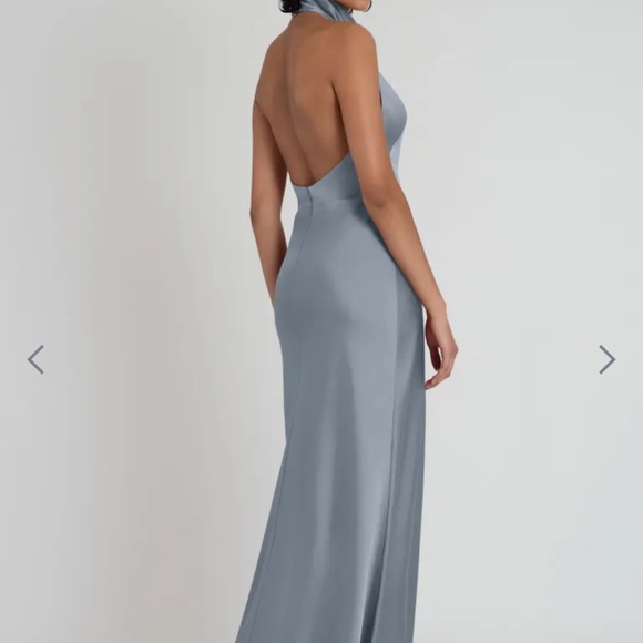 Selling brand new Jenny Yoo Bridesmaid dress “Nicole” in blue satin. - Picture 2 of 2